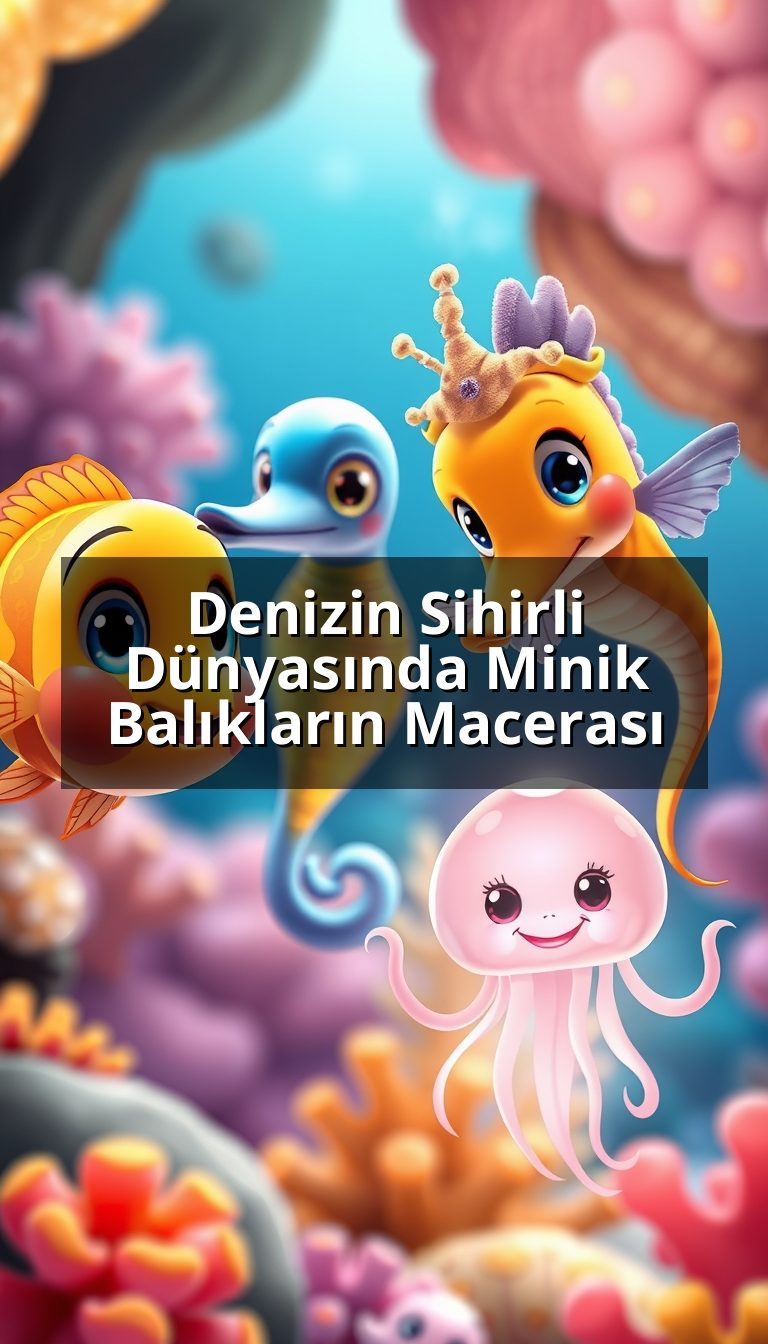 Denizin Sihirli Dünyasında Minik Balıkların Macerası